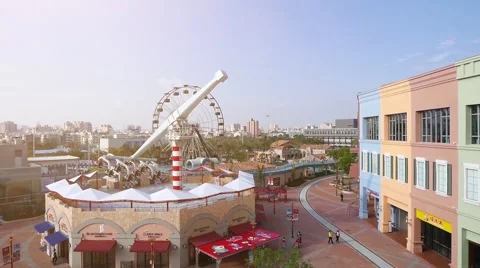 KAOHSIUNG Taiwan has many large department stores, Stock Footage