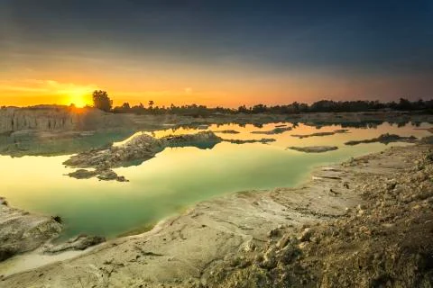Kaolin Lake Stock Photos