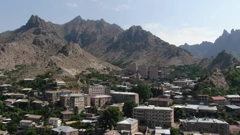 Kapan city via drone 16 Video stock 331743384
