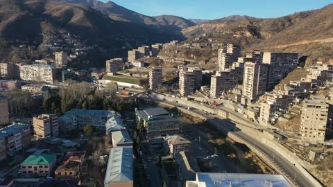 Kapan city by drone 6 Vídeos de archivo 336826892