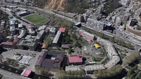 Kapan city by drone 7 Video stock 337739359
