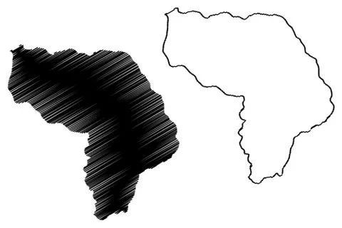 Kapisa Province map vector.... Stock Illustration