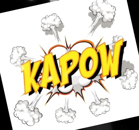 Kapow Comic Bubble Text Animation Stock Footage 255059219