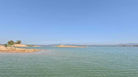 Kaptai Lake the largest man made lake in Bangladesh Stock Footage 272147678