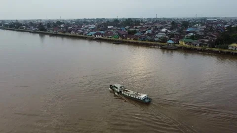 Kapuas River Stock Footage 256890182
