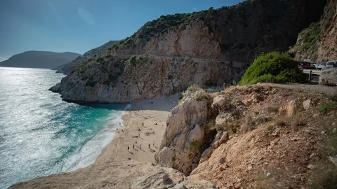 Kaputas Beach Turkey Stock Footage 114642093