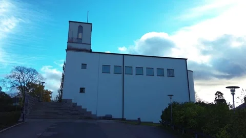 Käpylän Kirkko, Helsinki, Finland Stock Footage 254772306