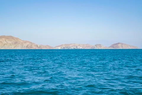 Kara-Dag mountains General view from the sea, Crimea, Russia. Stock Photos