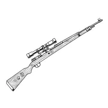 Karabiner 98 Stock Illustration