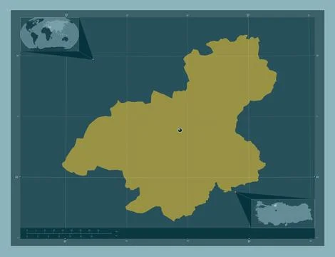 Karabuk, Turkiye. Solid color shape Stock Illustration