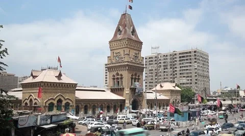 Karachi Landscape Traffic Stock Footage 54651432