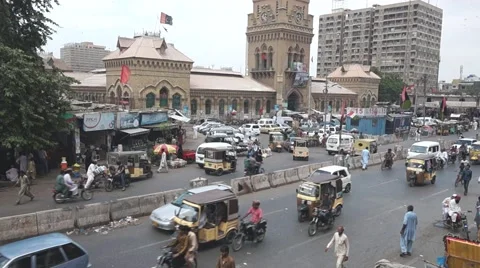 Karachi Saddar 스톡 동영상 54653209