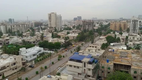 Karachi top view Stock Footage 78817388