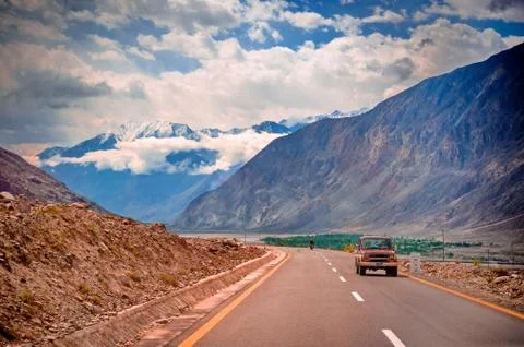 Karakorum highway Stock Photos