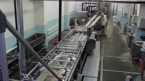 Karamel 010 Automatic line for the production of caramel sweets in action. Stock Footage 130394995