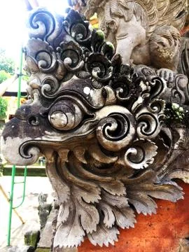Karang Goak is one of the typical Balinese ornaments Stock Photos