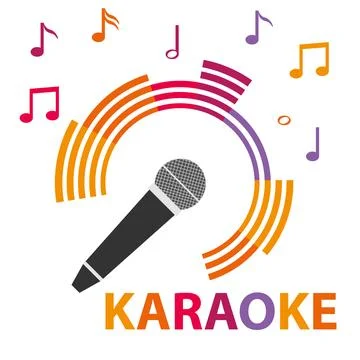 Karaoke microphone Stock Illustration
