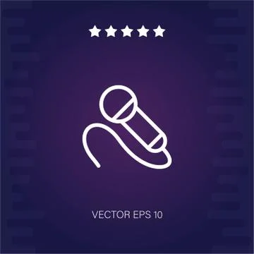 Karaoke vector icon Stock Illustration