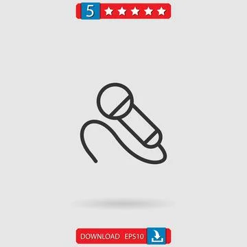 Karaoke vector icon Stock Illustration