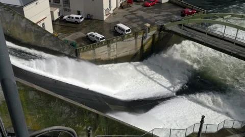 Karapiro Hydroelectric Power Station Stock Footage 54269872