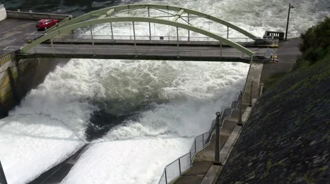 Karapiro Hydroelectric Power Station Stock-Footage 54283489