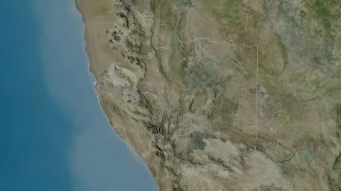 Karas, Namibia. Satellite imagery Stock Illustration