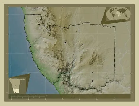 !Karas, Namibia. Wiki. Major cities Stock Illustration