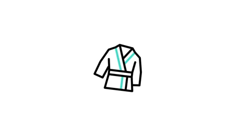 Karate Animated Icon Stock Footage 320233884