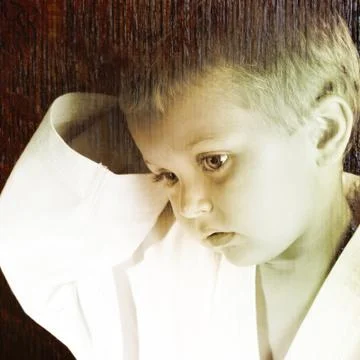 Karate Boy Foto stock