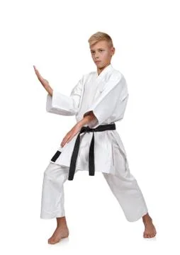 Karate boy Foto stock