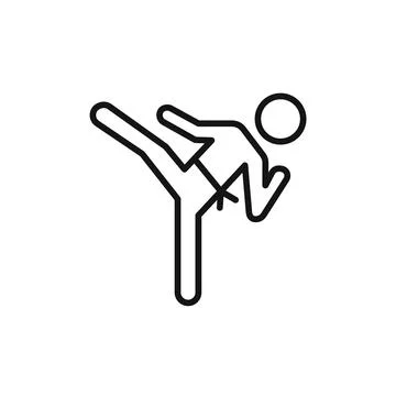 Karate icon vector set collection for web Stock Illustration