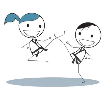 Karate Stock Illustration