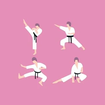 Karate Stock Illustration