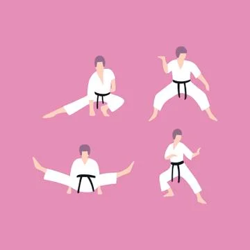 Karate Stock Illustration