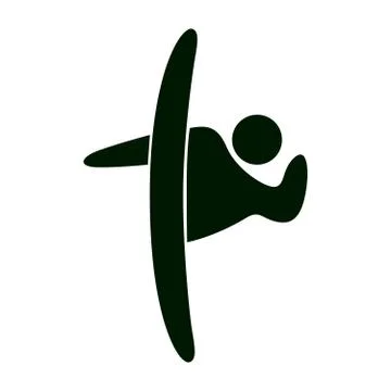 Karate kick vector Stock Illustration