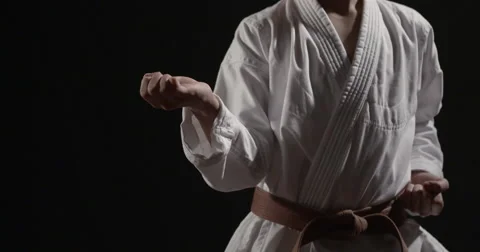 Karate move close Stock Footage 50395766