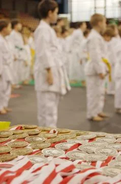 Karate tournament Stock Photos