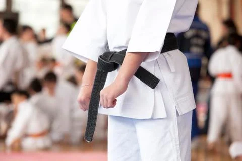 Karate training Stock Photos