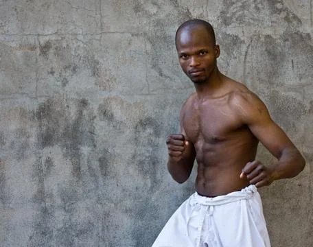 Karate training Stock Photos