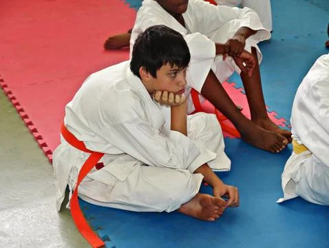 Karate training Fotos de archivo