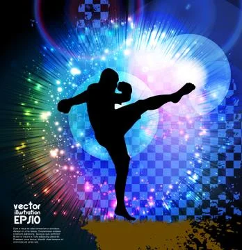 Karate. Vector Stock Illustration