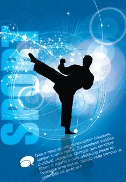 Karate. Vector Stock Illustration