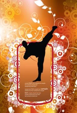Karate. Vector Stock Illustration