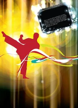 Karate. Vector Stock Illustration