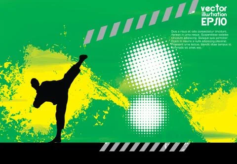Karate. Vector Stock Illustration