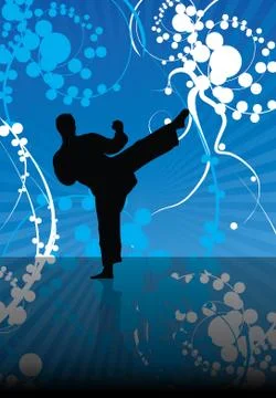 Karate. Vector Stock Illustration