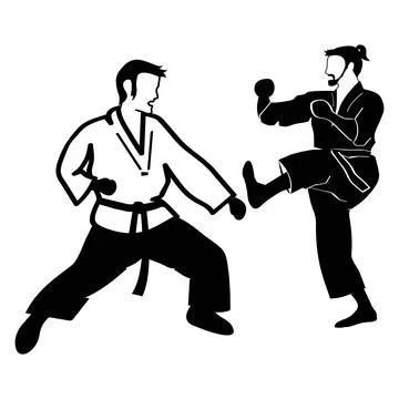 Karate vector illustration design Illustrazione stock