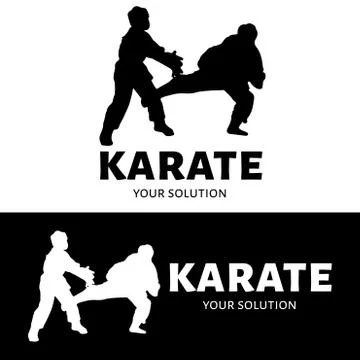 Karate vector logo. Brand's logo in the form of karate Stock Illustration