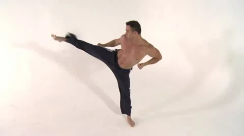 KARATE-warmup Stock Footage 17734228