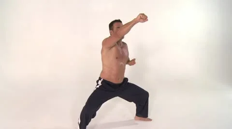 KARATE-warmup Stock Footage 17739251